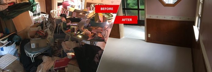 Professional hoarding cleanup service
